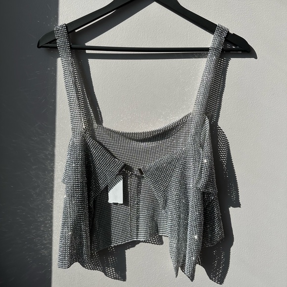 Beautiful sparkly open back going out top - Picture 3 of 3